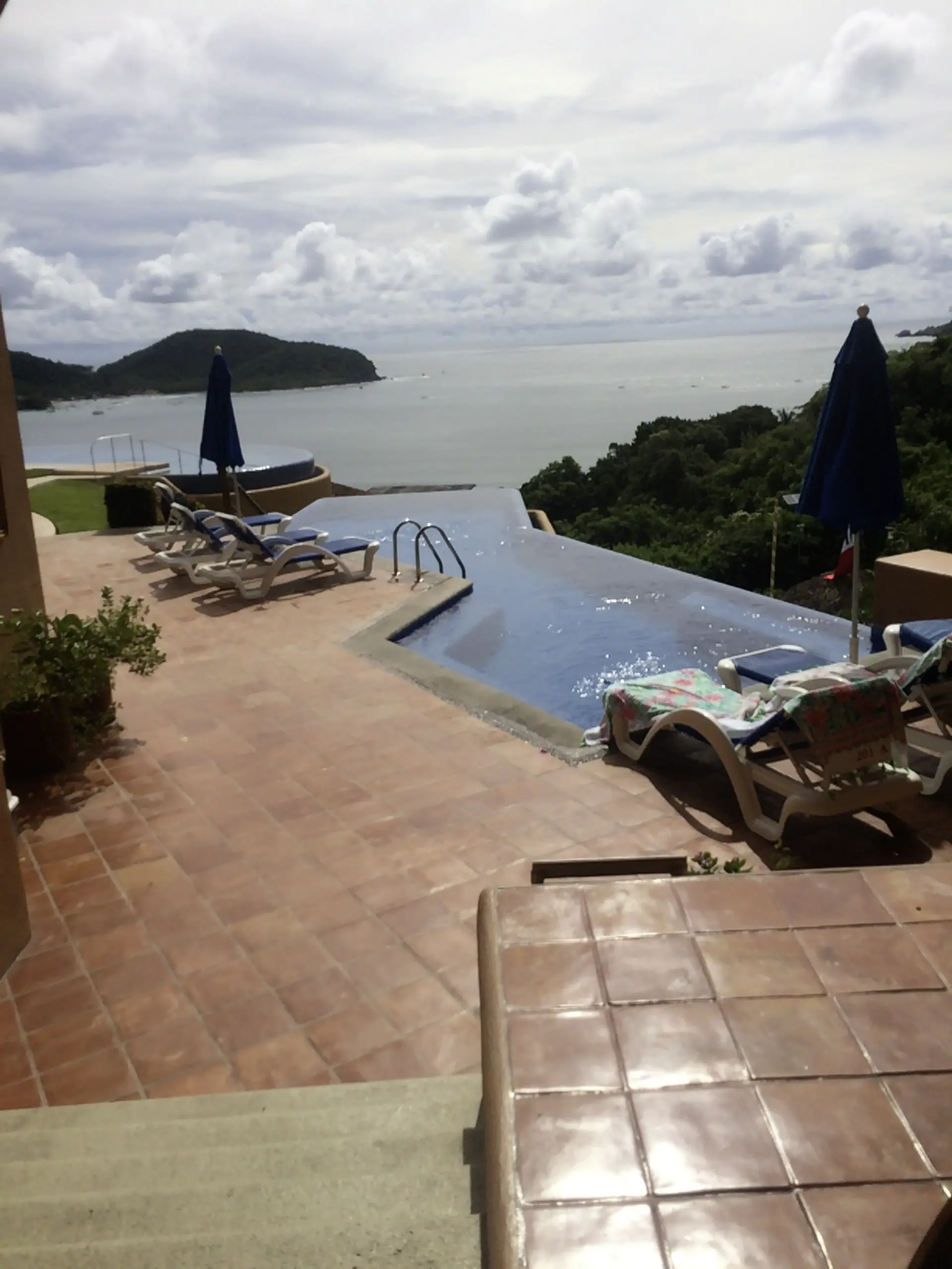 Pool view - click to enlarge Cruise ship