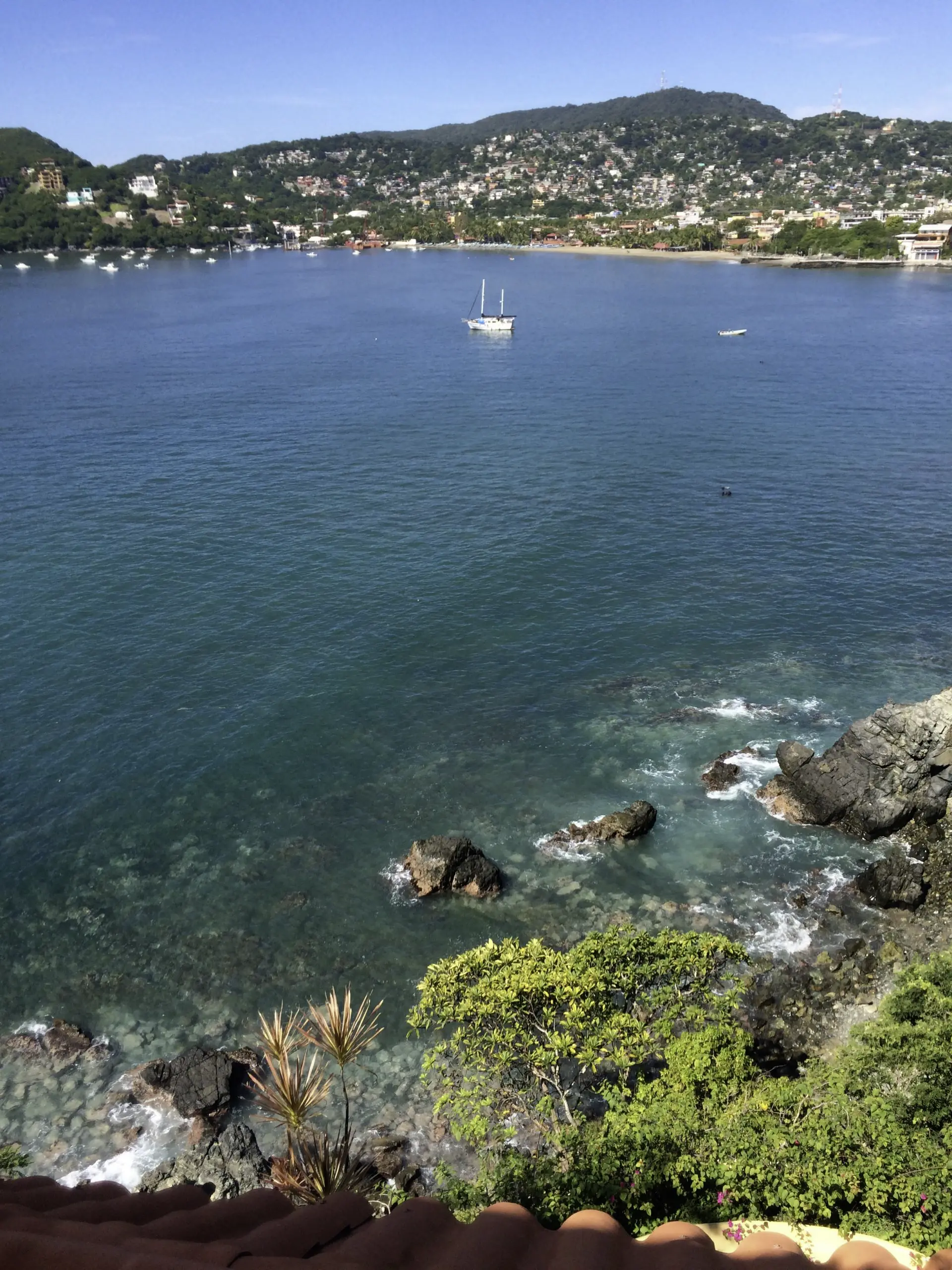 Sailboat in the bay - click to enlarge Bathroom