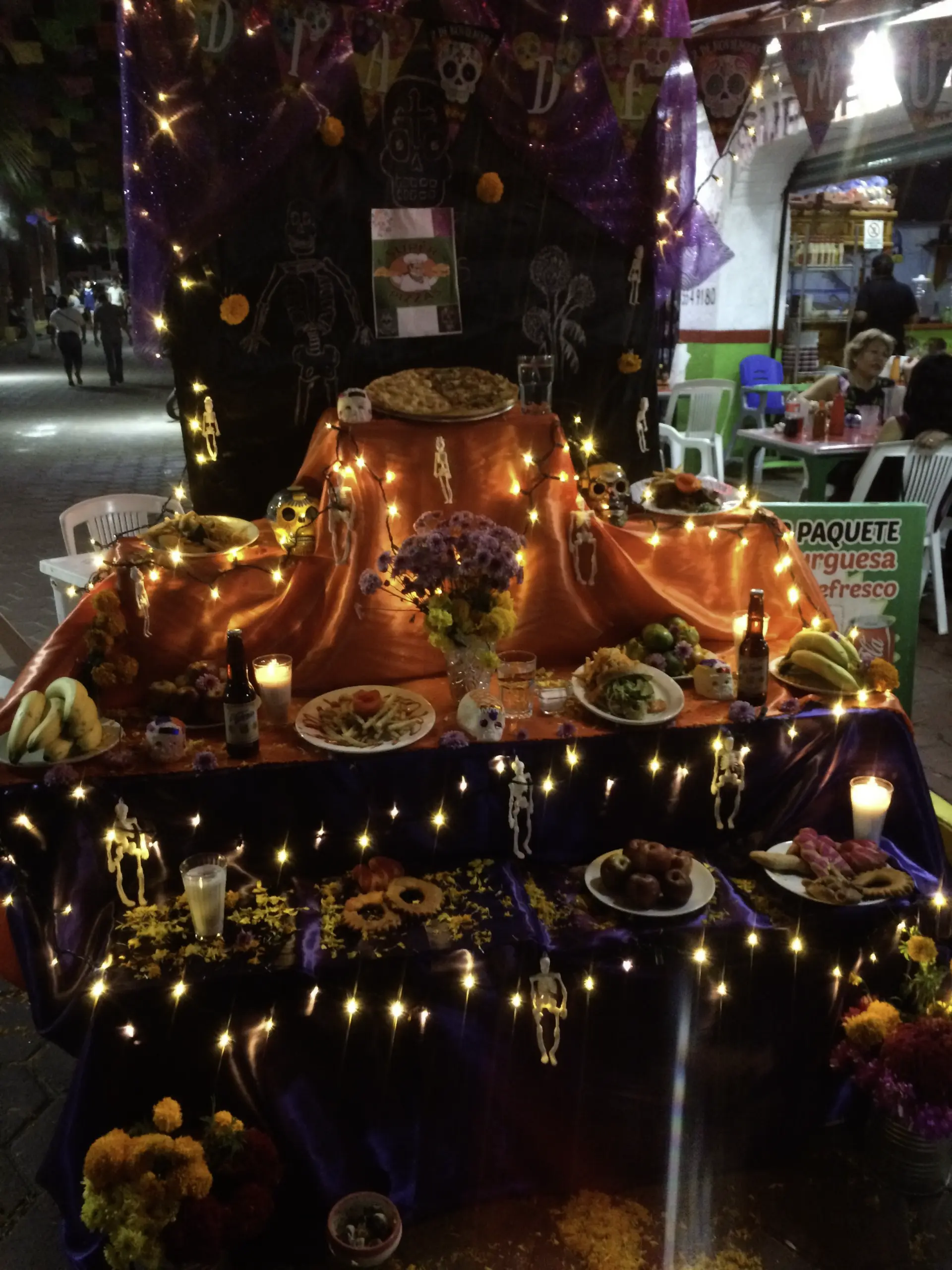 Day of the Dead altar - click to enlarge Terrace