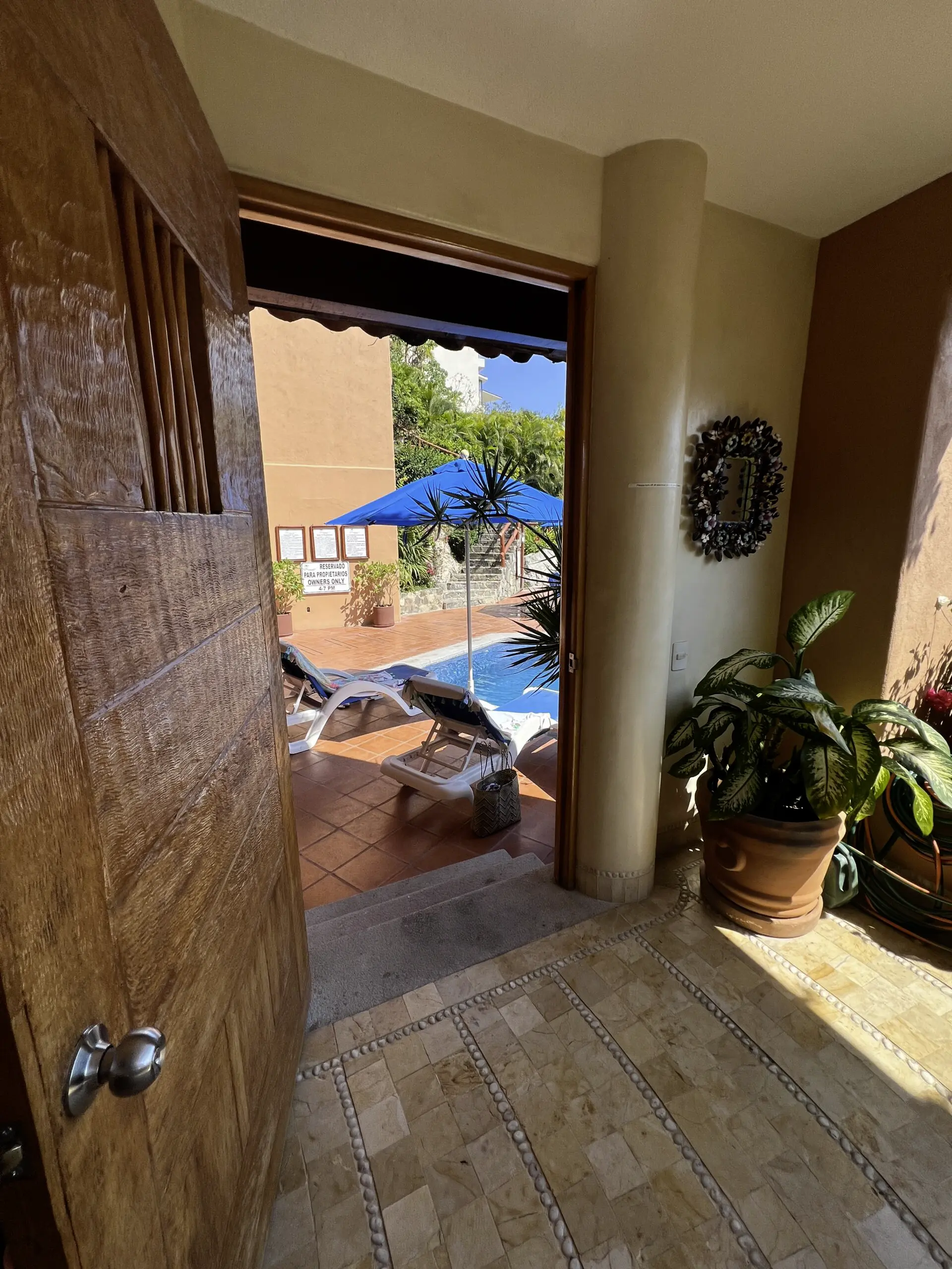 Entrance - click to enlarge View from condo