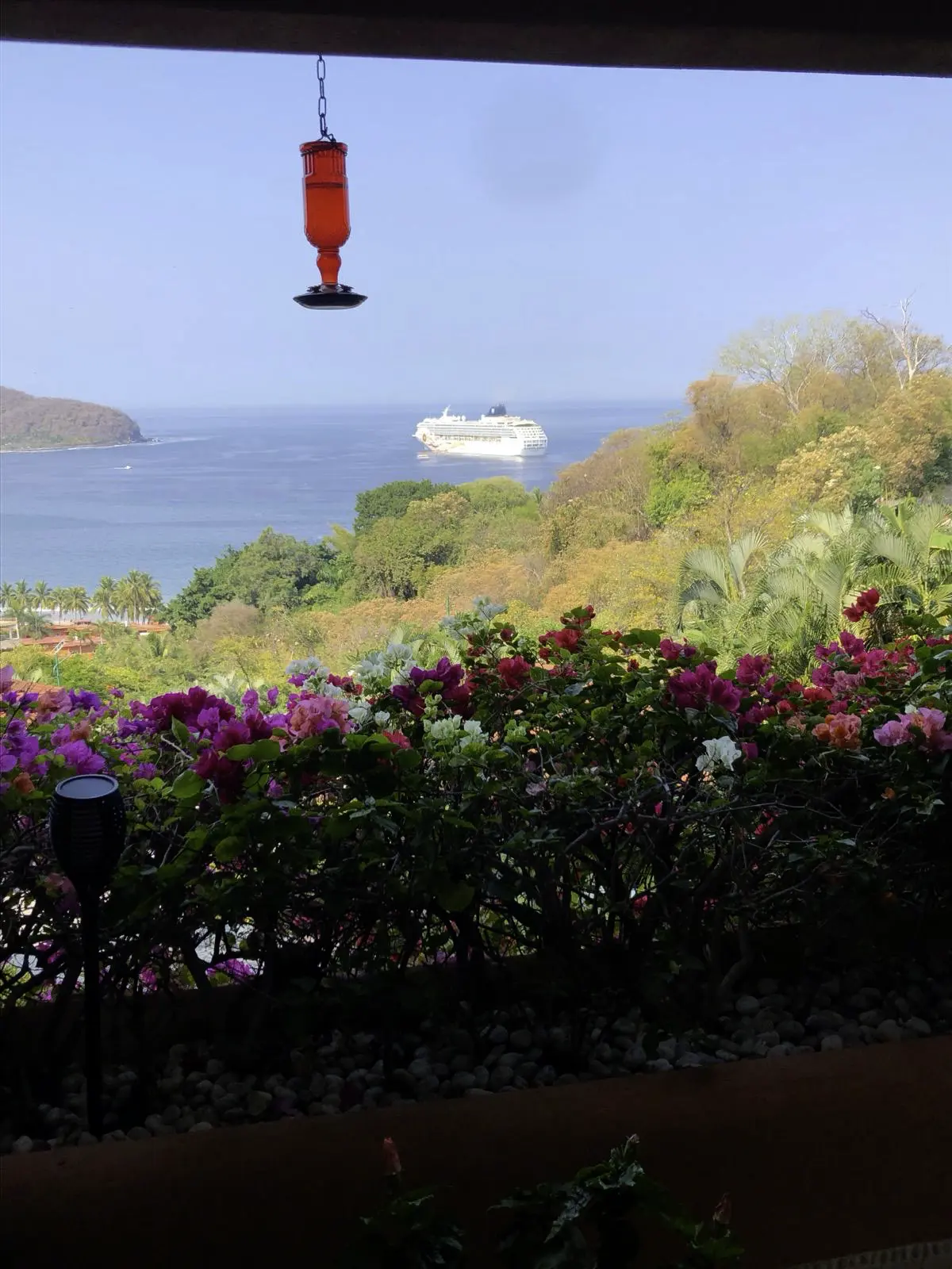 Cruise ship - click to enlarge Downtown Zihuatanejo